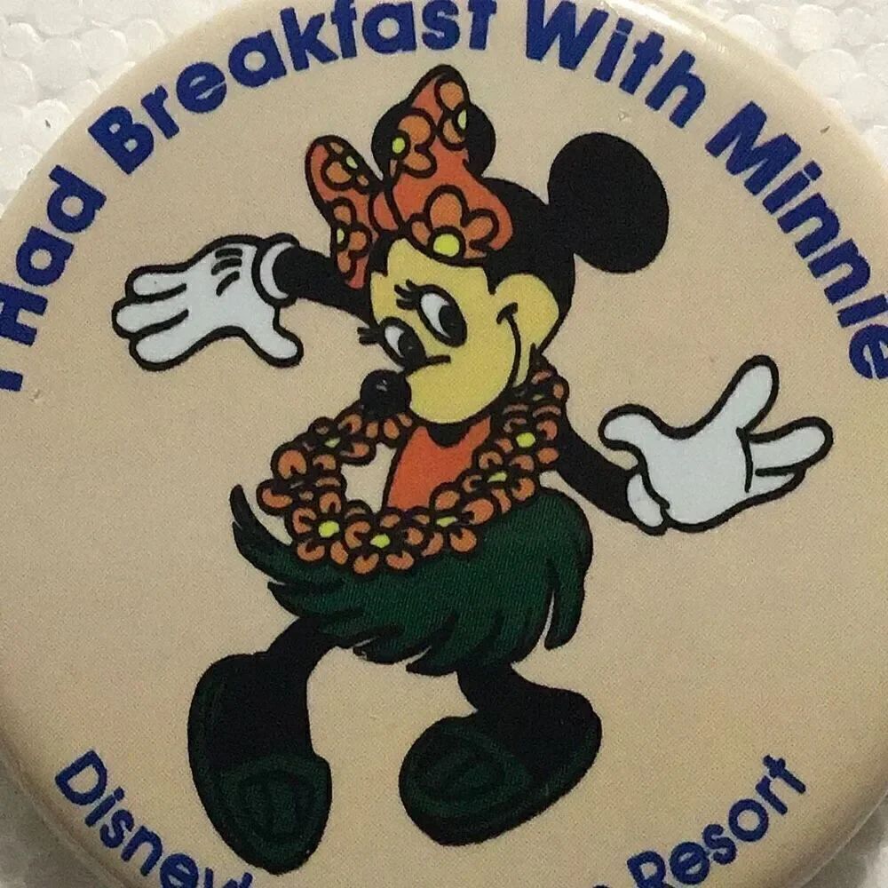Minnie mouse pin I had breakfast with mini mouse
